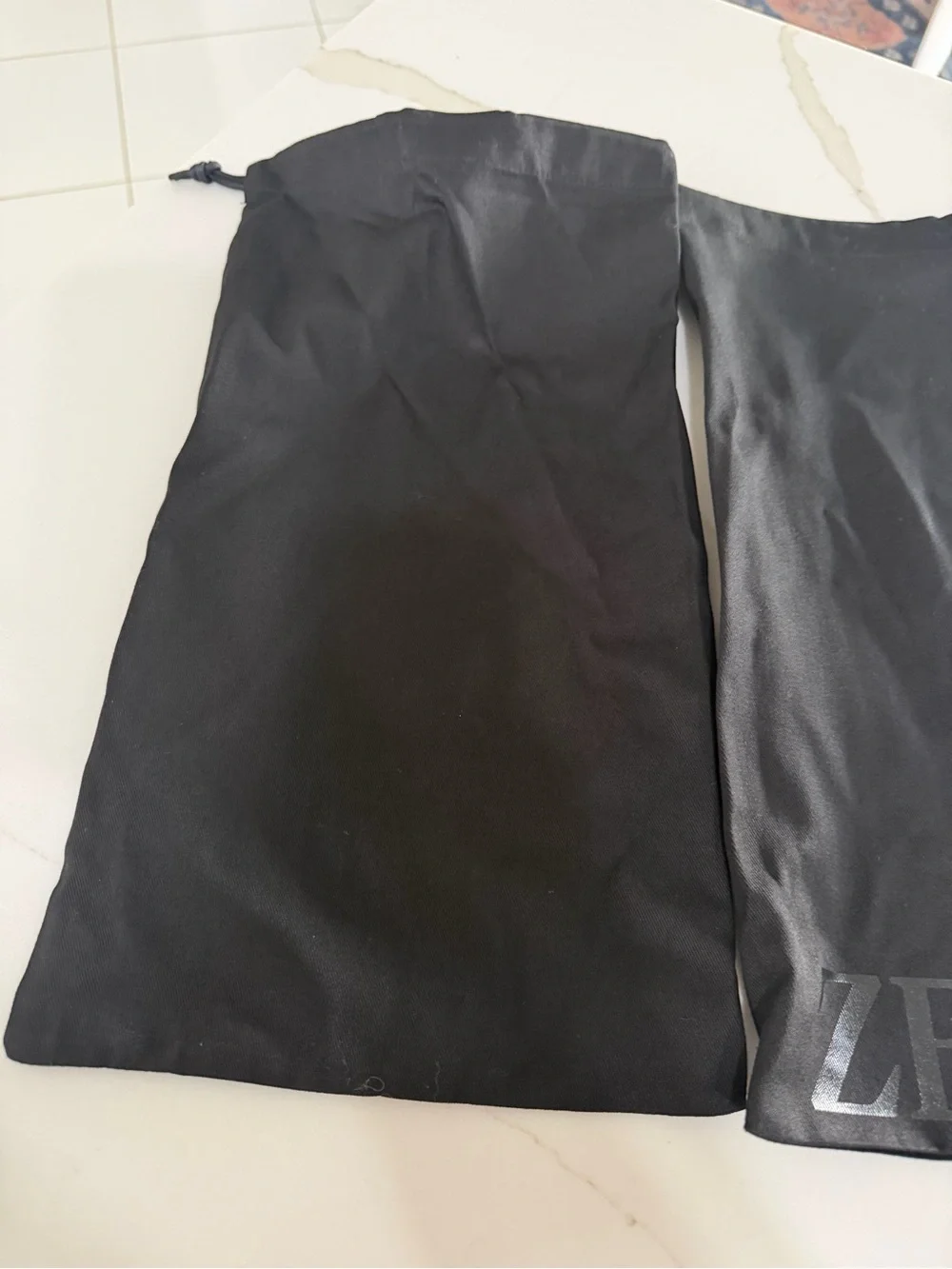 ZEGNA Drawstring Dust Bags Set  Purse Handbag Shoes 8 1/2